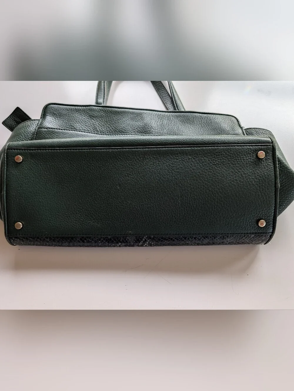 Kate Spade NY Chatham Lane Harlan Satchel 💚Leather Suede Bag Forest Green